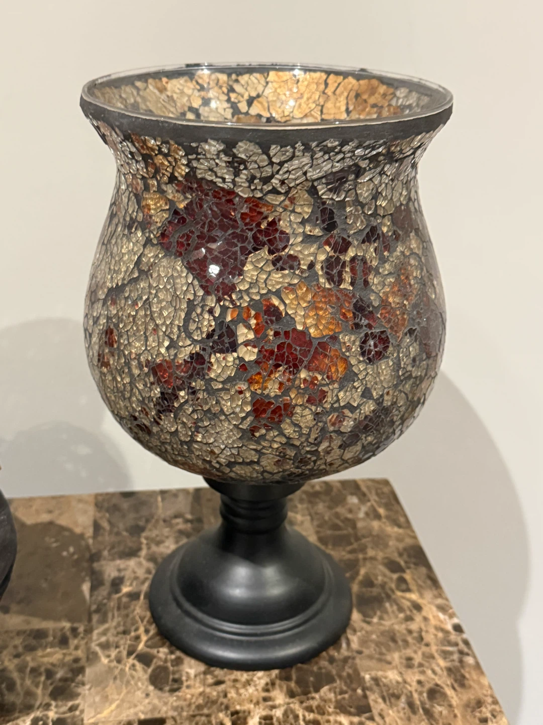 Mosaic Hurricane Candle Holder/vase