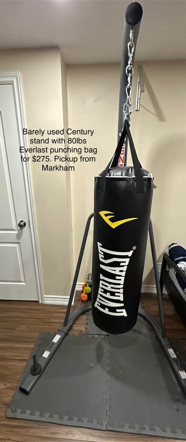 Century Stand with 80lbs Everlast Punching Bag