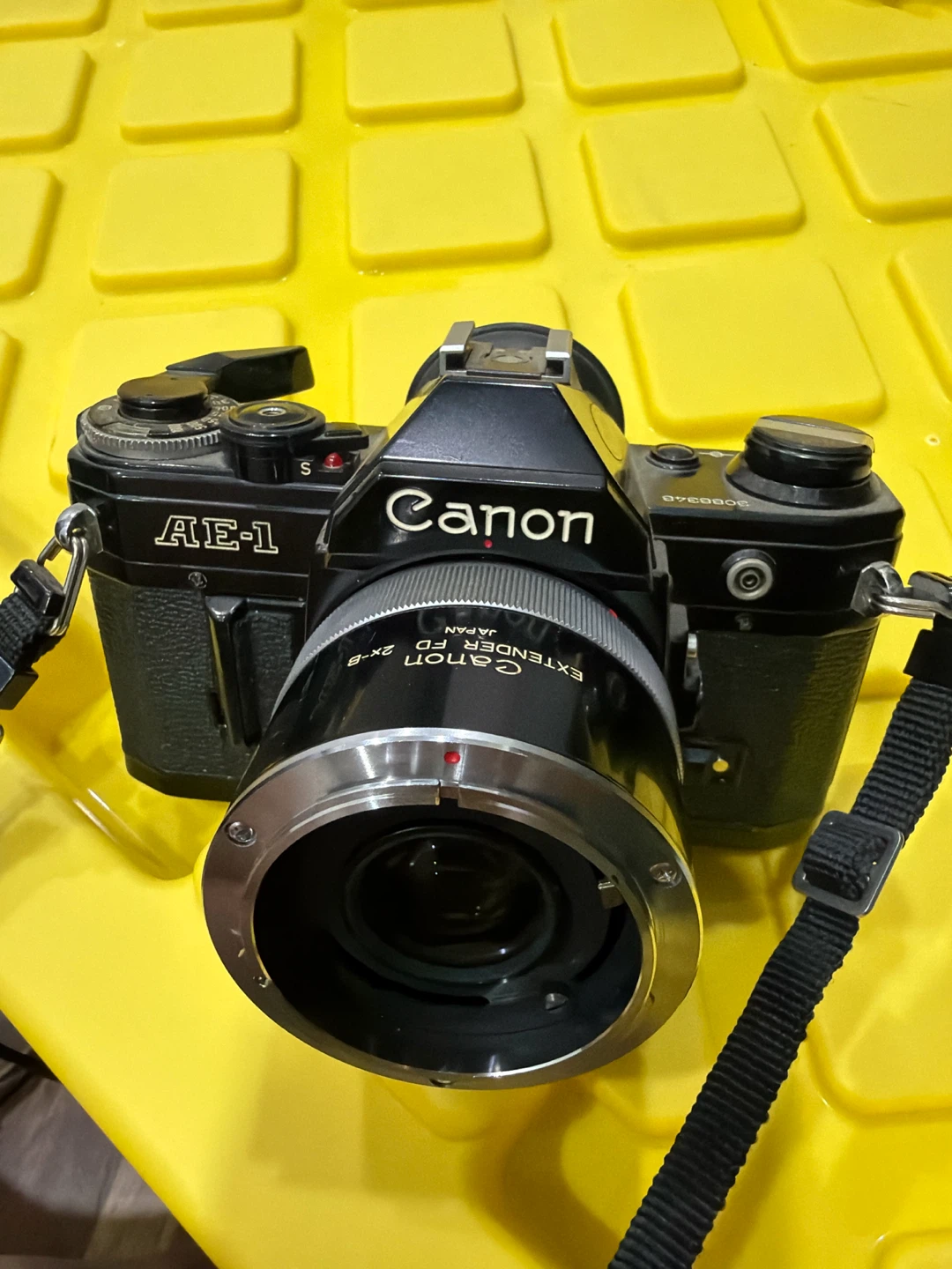 Canon AE-1 35mm SLR Film Camera with 2x-B Extender