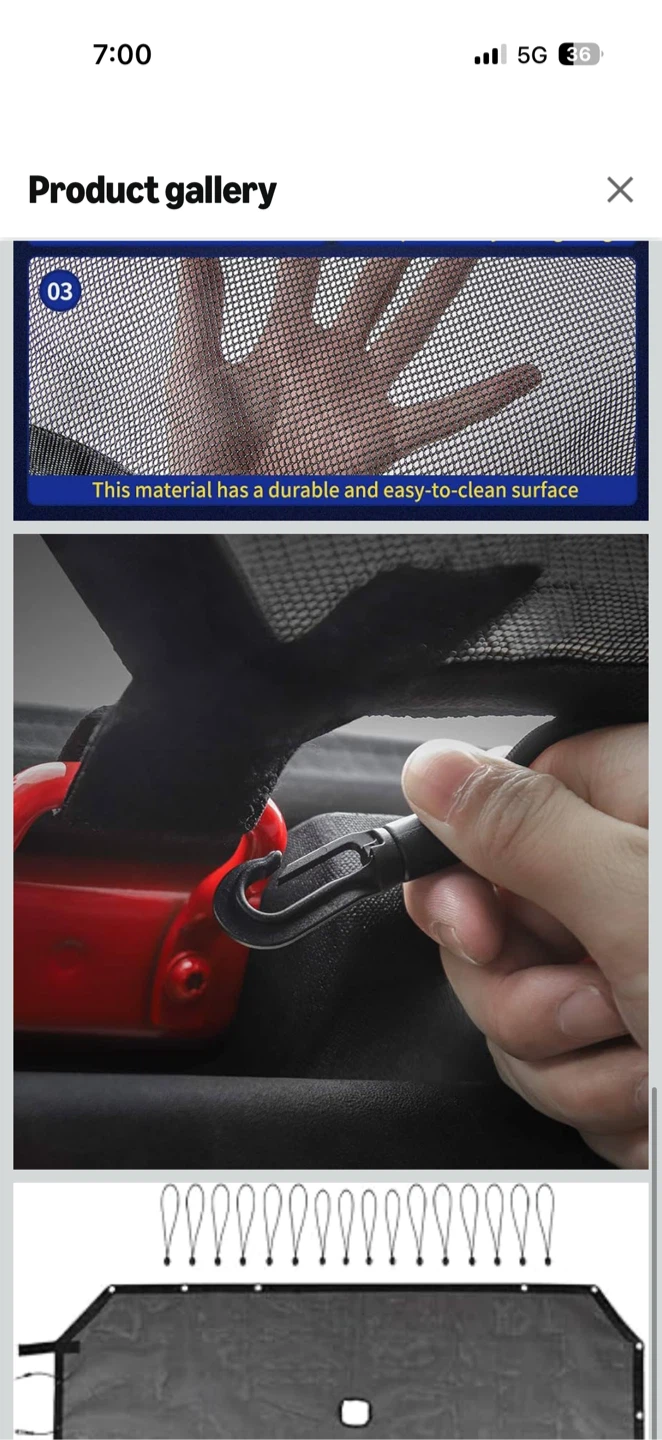 Car Sunshade Mesh Top Cover - photo 3