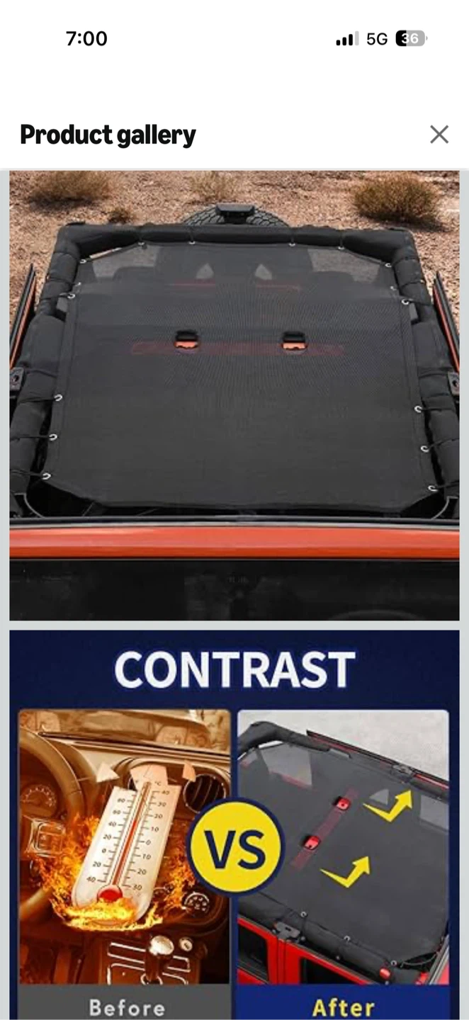 Car Sunshade Mesh Top Cover - photo 5