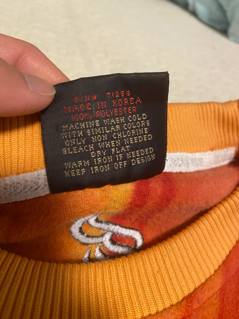 (Made in Korea) Vintage Rocawear Orange Fleece Crewneck - photo 5