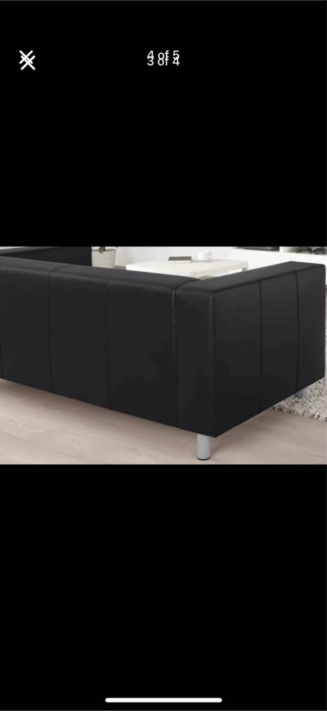 IKEA KLIPPAN Faux Leather Sofa - photo 4