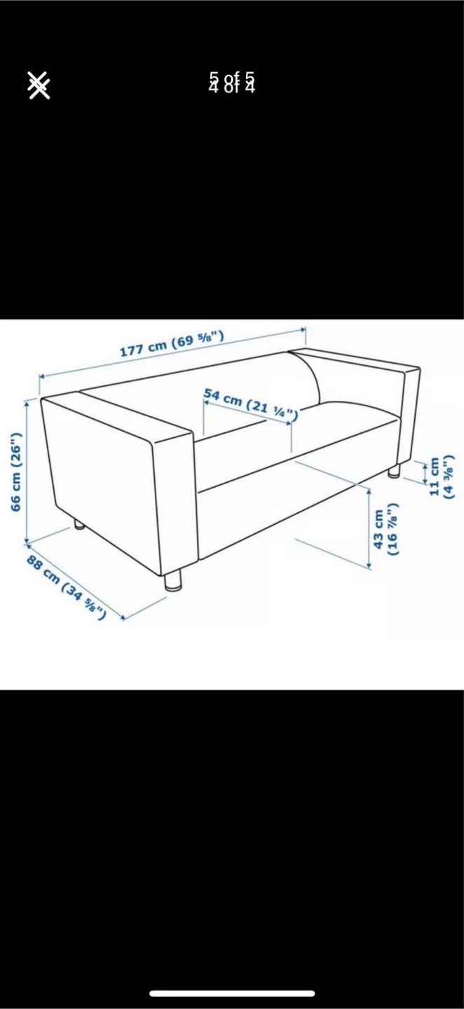 IKEA KLIPPAN Faux Leather Sofa - photo 5