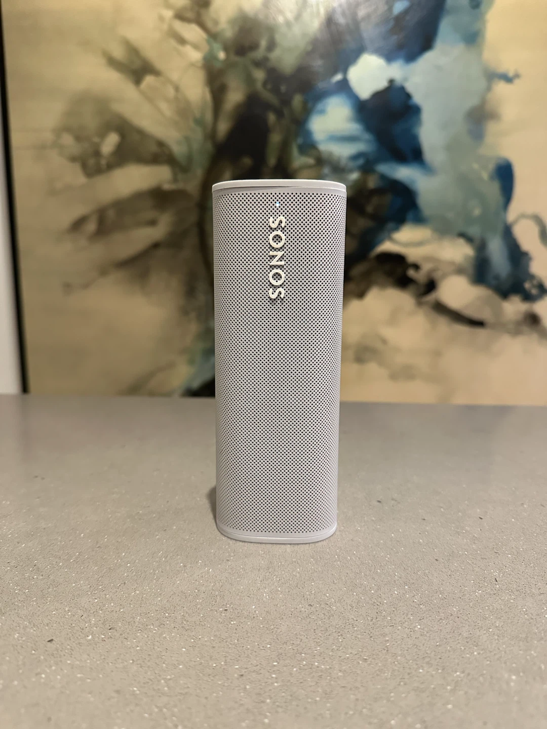 White Sonos Roam Portable Smart Speaker