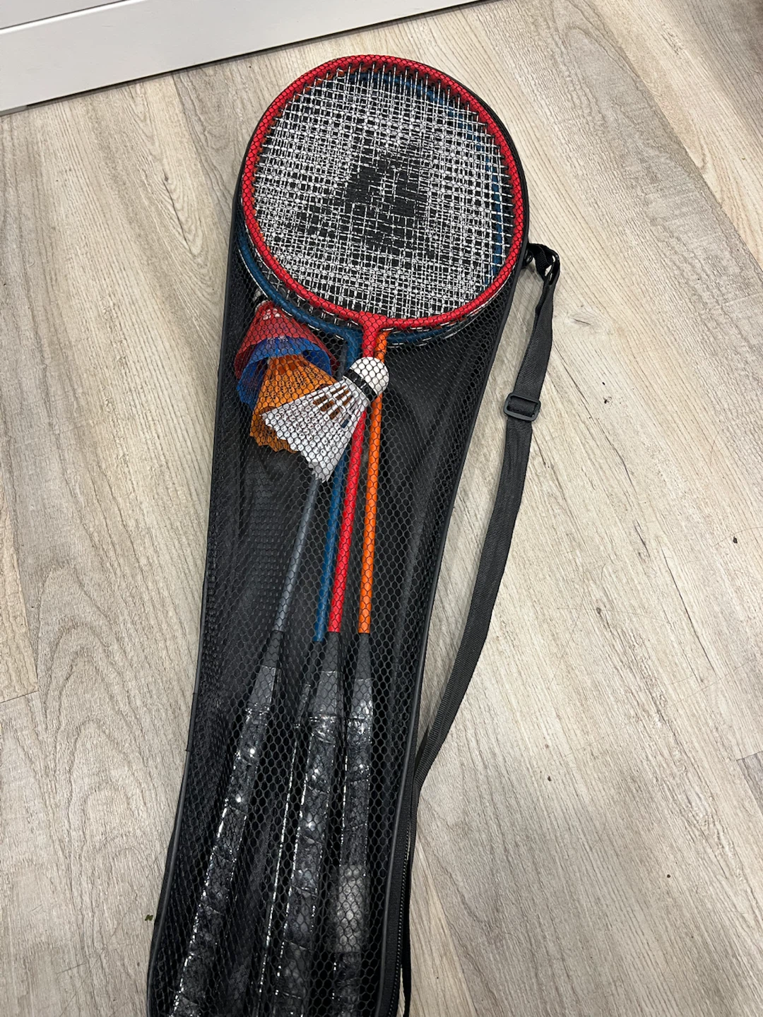 Badminton Rackets Set with Shuttlecocks and Carry Bag