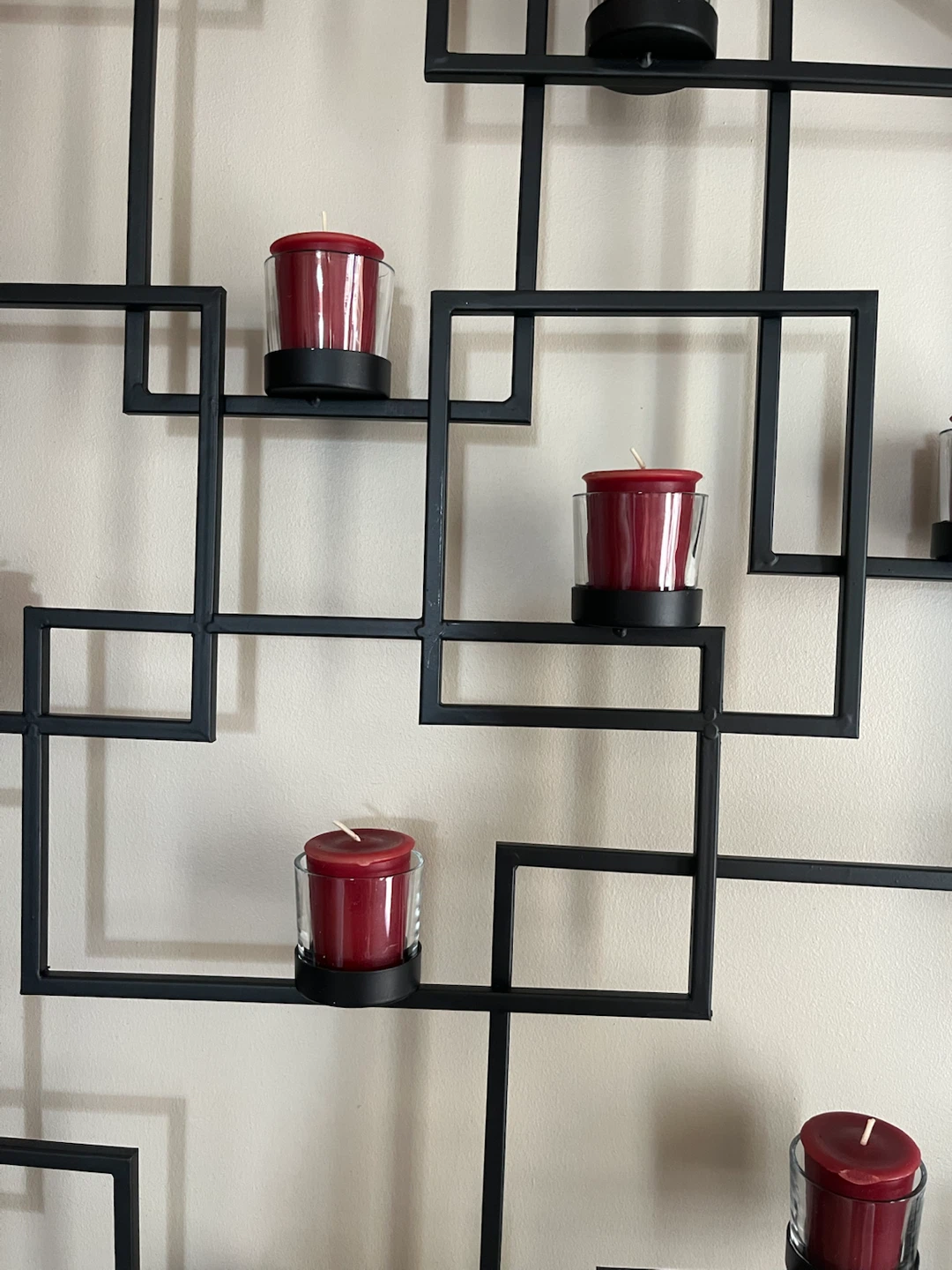 Round Geometric Candle Wall Sconce - photo 2