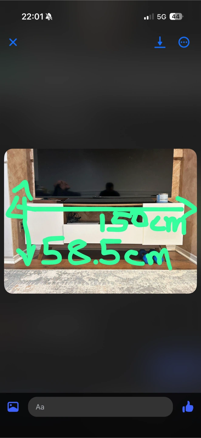 Mid-Century Modern White and Wood TV Stand - photo 3