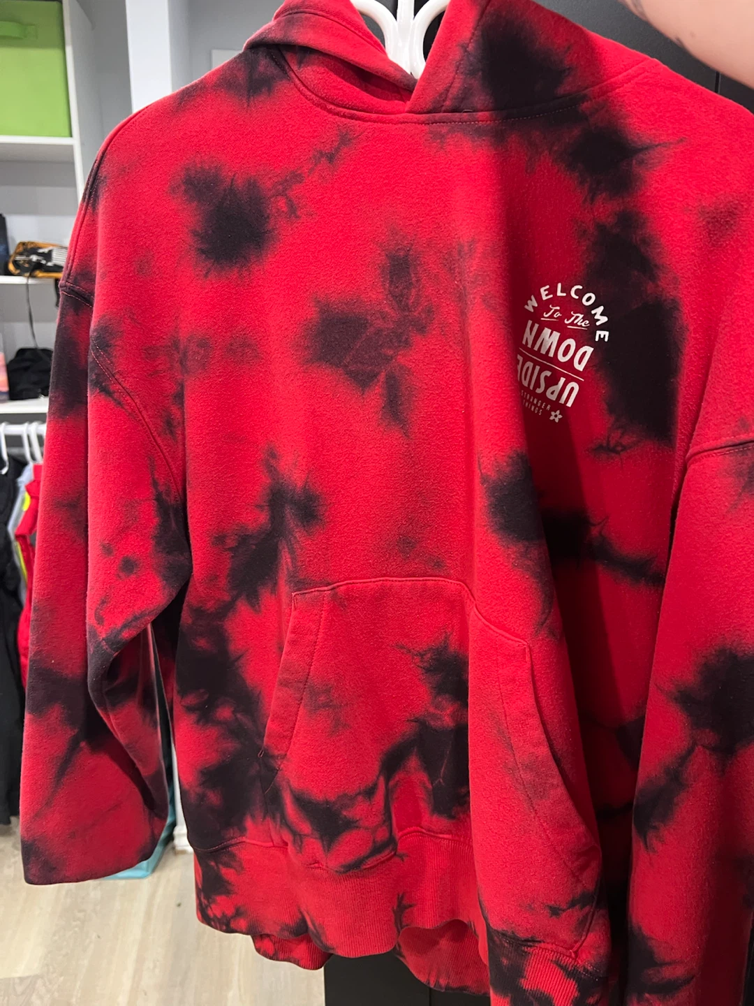 Red Tie-Dye Hoodie - Demogorgon Hunter - photo 3