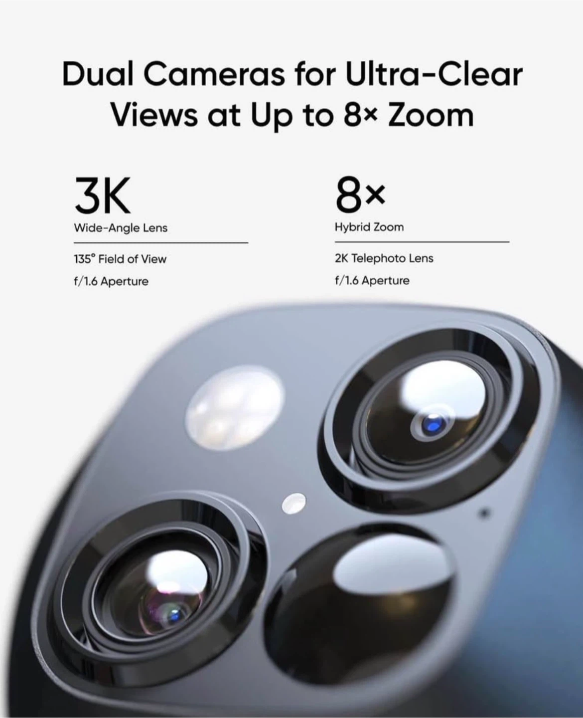 Security Camera (Dual-Lens 3K) – Solar & 360° Tracking - photo 2