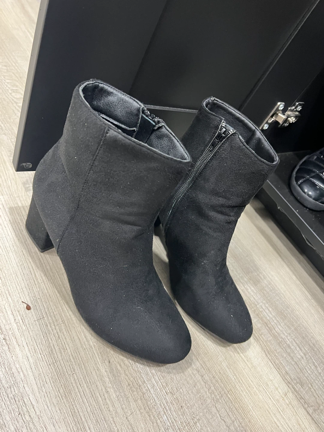 Black Suede Ankle Boots