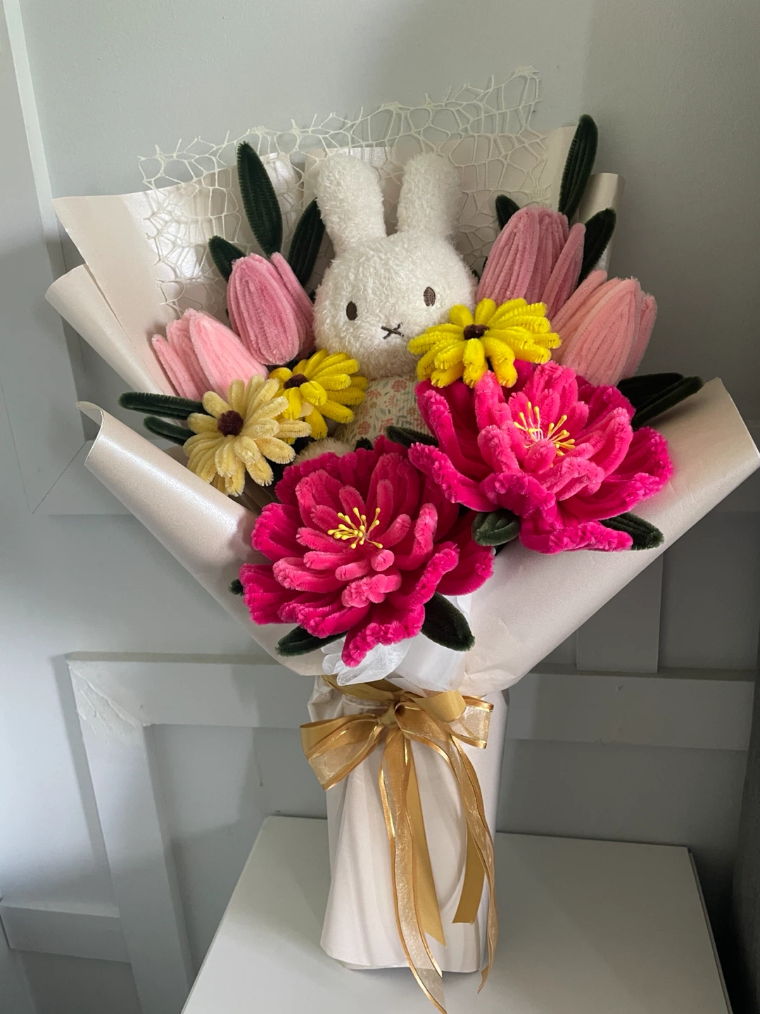 Miffy pipe cleaner Flower Bouquet