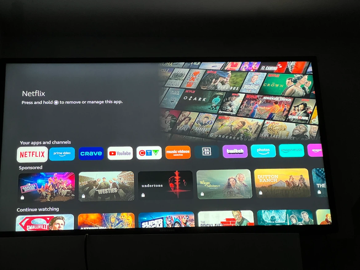 Smart TV Streaming Interface