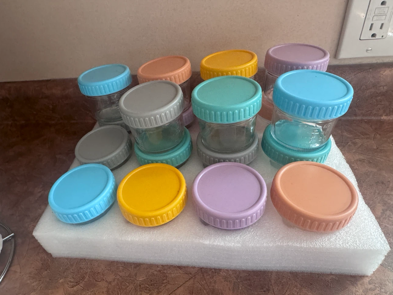 Assorted Small Glass Jars with Lids
