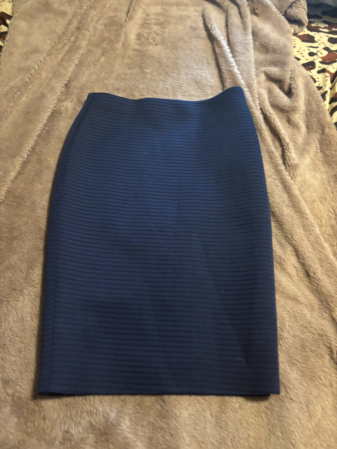 Seduction Fashion Navy Blue Pencil Skirt