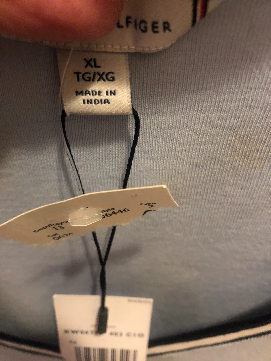 NEW Tommy Hilfiger Light Blue T-Shirt XL - photo 3