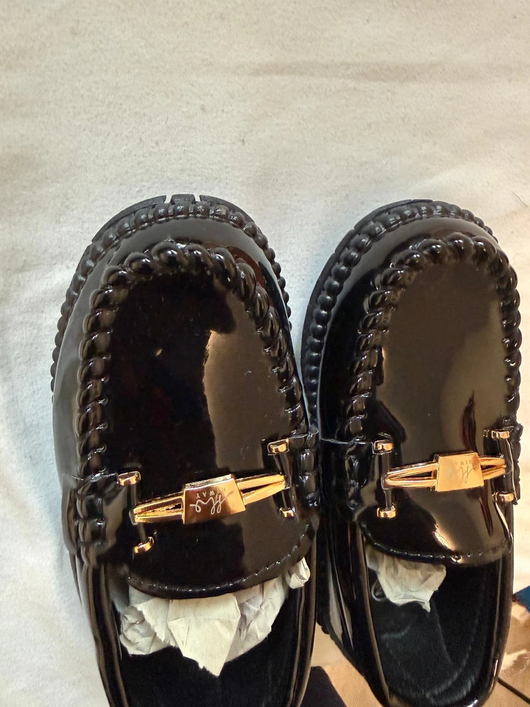 Black Patent Loafers - Size 25 - photo 2