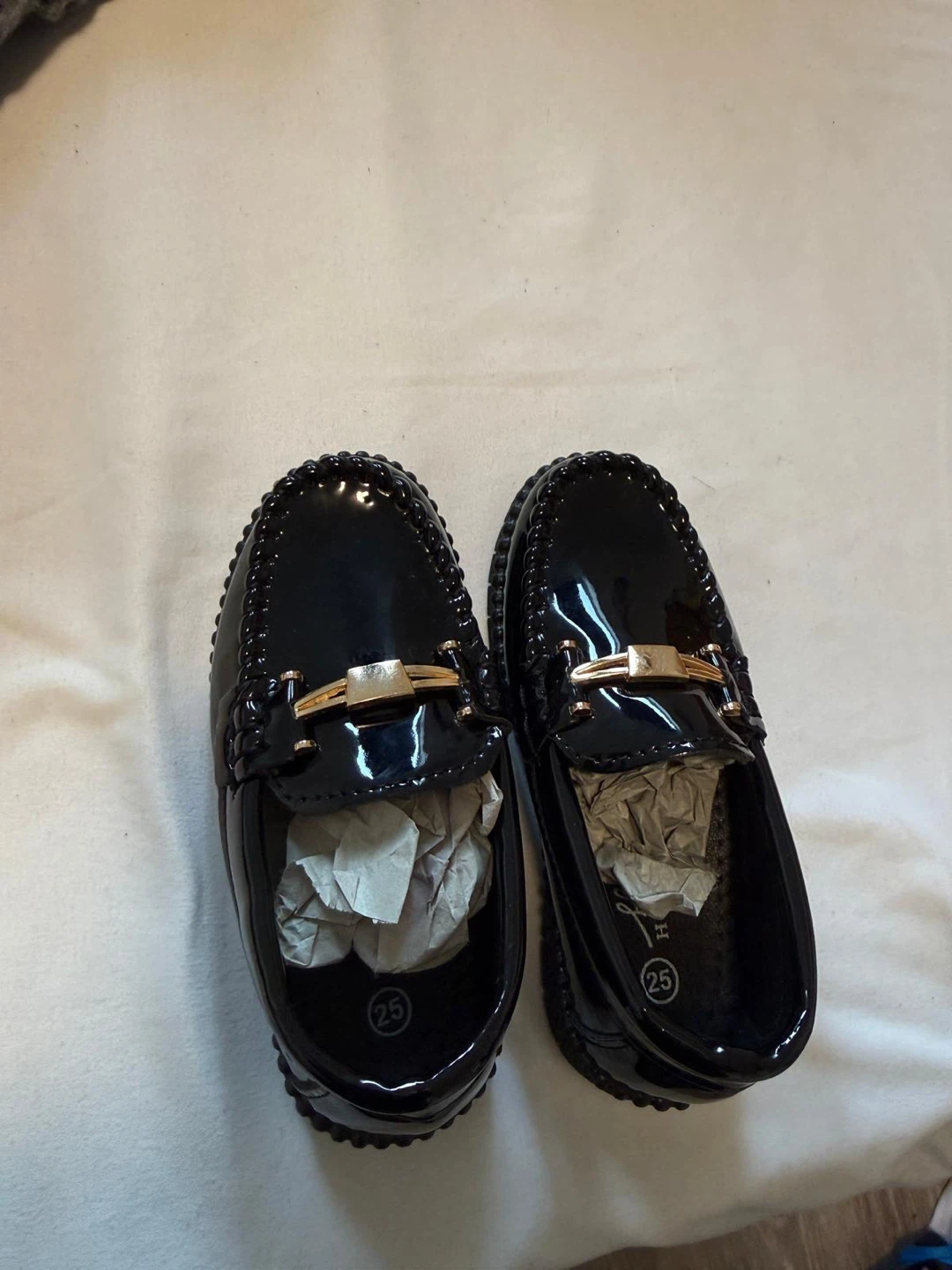Black Patent Loafers - Size 25 - photo 3