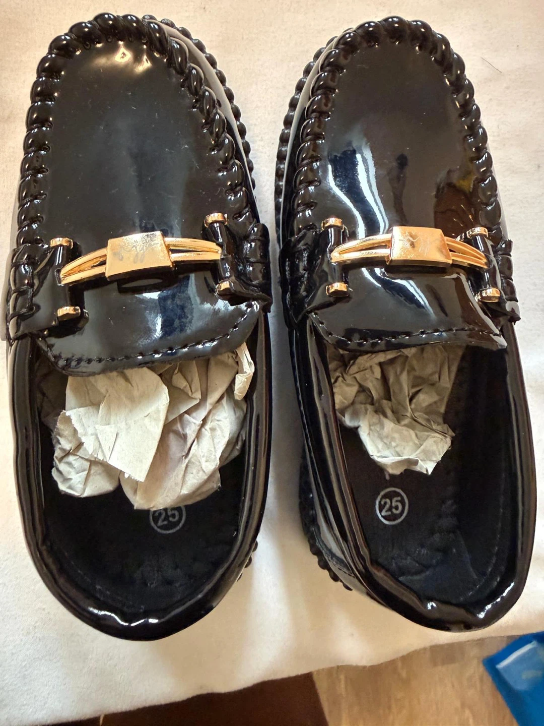 Black Patent Loafers - Size 25 - photo 4