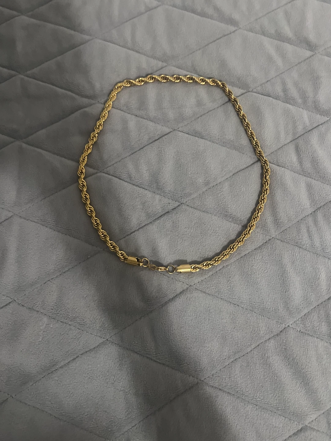Gold Rope Chain Necklace