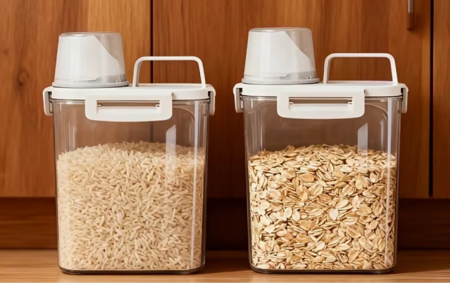 Food Storage Containers with Measuring Cup