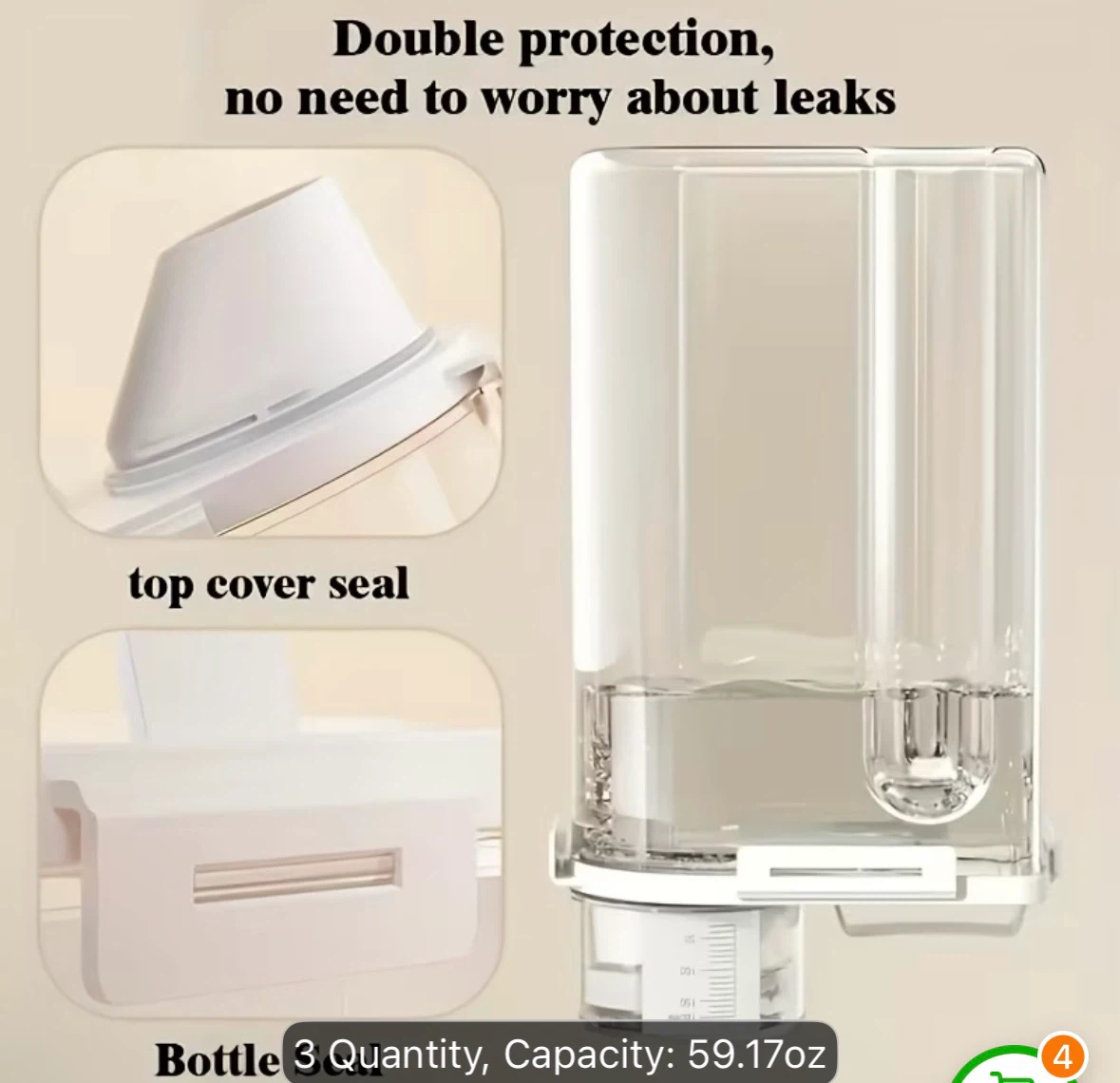 Food Storage Containers with Measuring Cup - photo 3