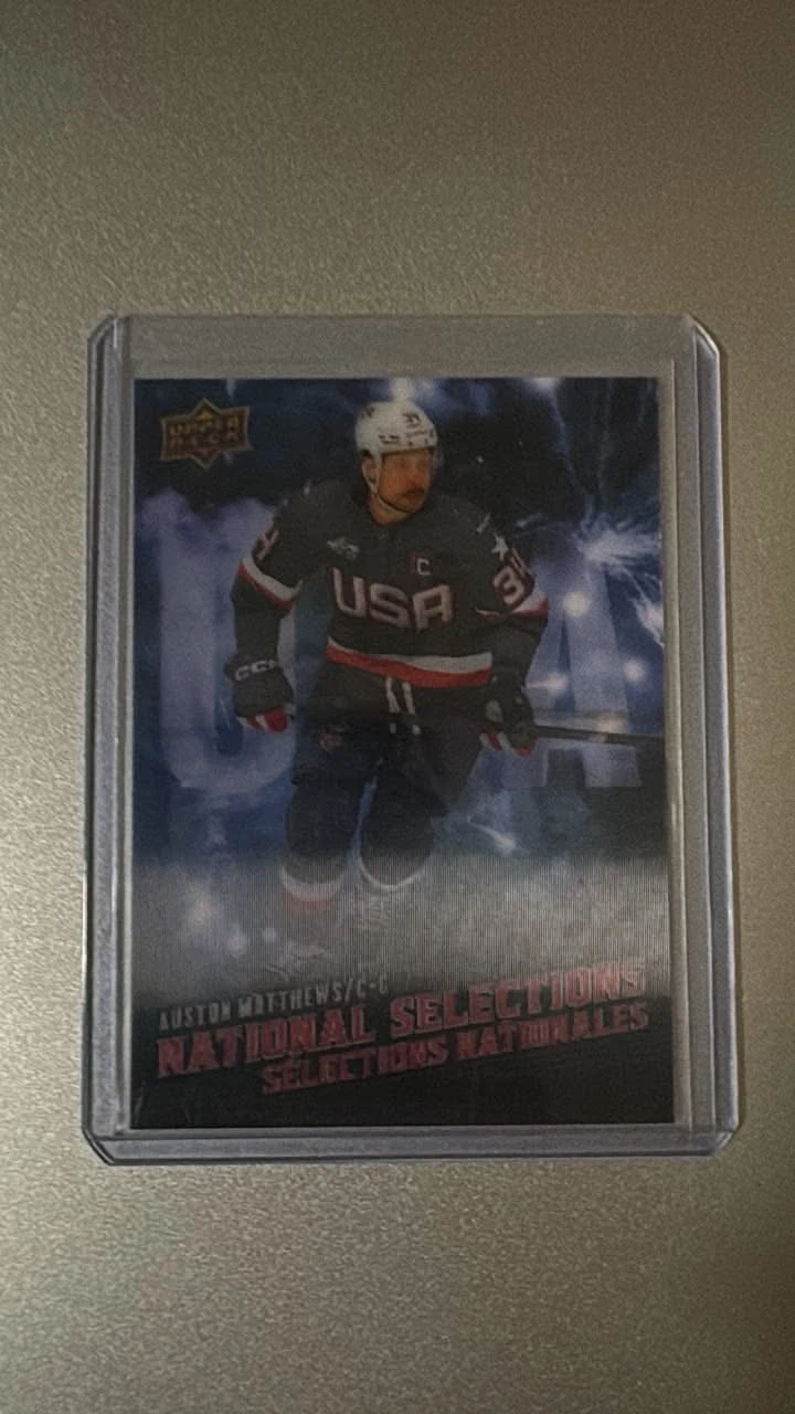 Upper Deck Auston Matthews National Selections Hockey Card