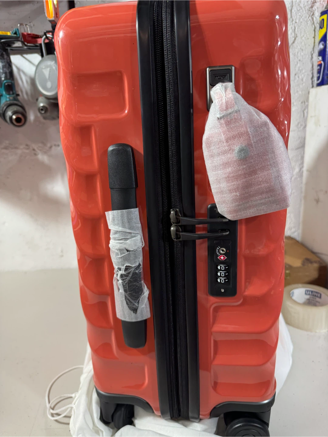 Red Hardside Carry-On Suitcase