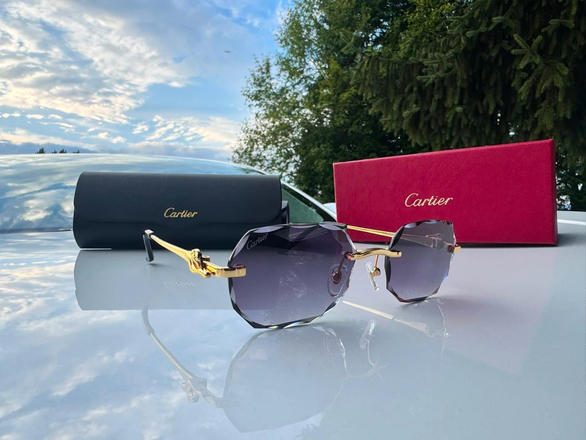 Cartier Rimless Sunglasses with Diamond Cut Lenses - photo 2