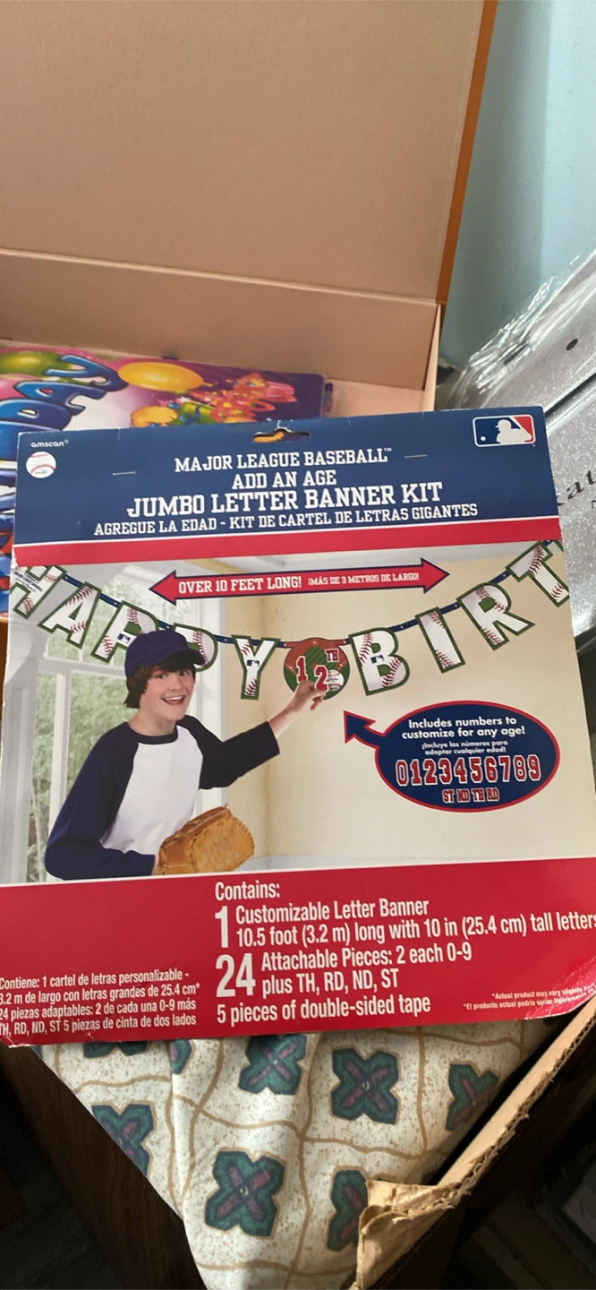 Major League Baseball Jumbo Letter Banner Kit