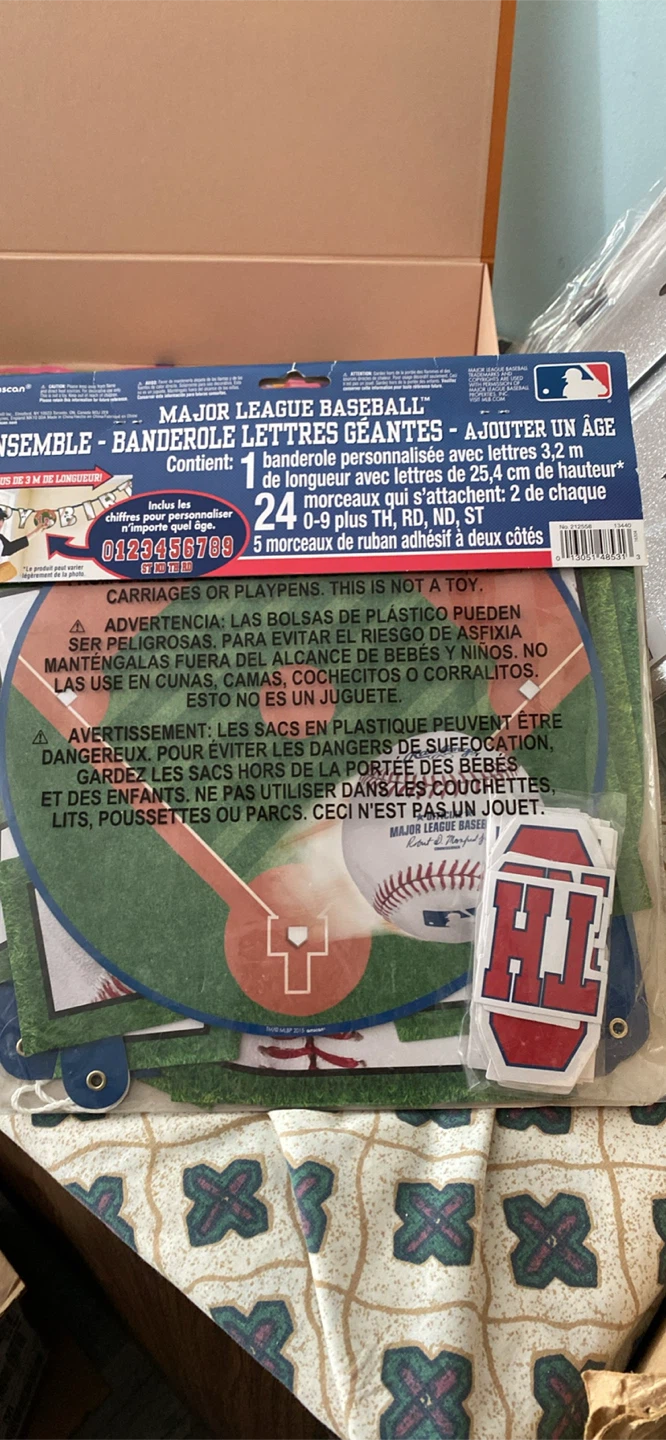 Major League Baseball Jumbo Letter Banner Kit - photo 2