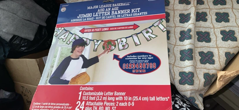 Major League Baseball Jumbo Letter Banner Kit - photo 4