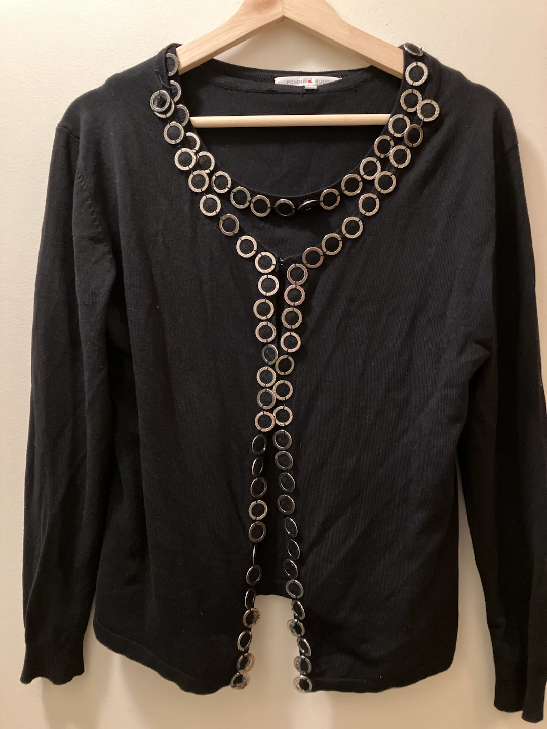 Pomme Rouge Black Sweater L/XL