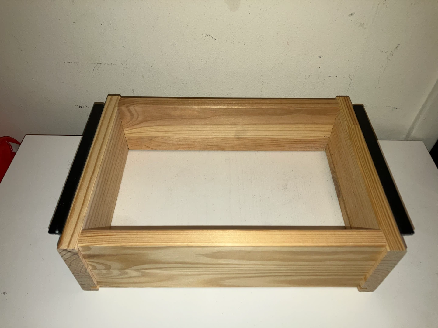 Wooden Storage Box with Black Accents - photo 2