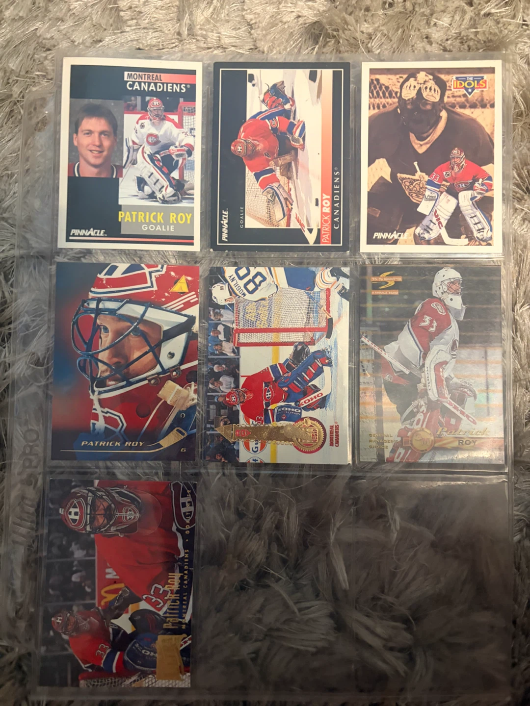 Collection of Patrick Roy Hockey Cards