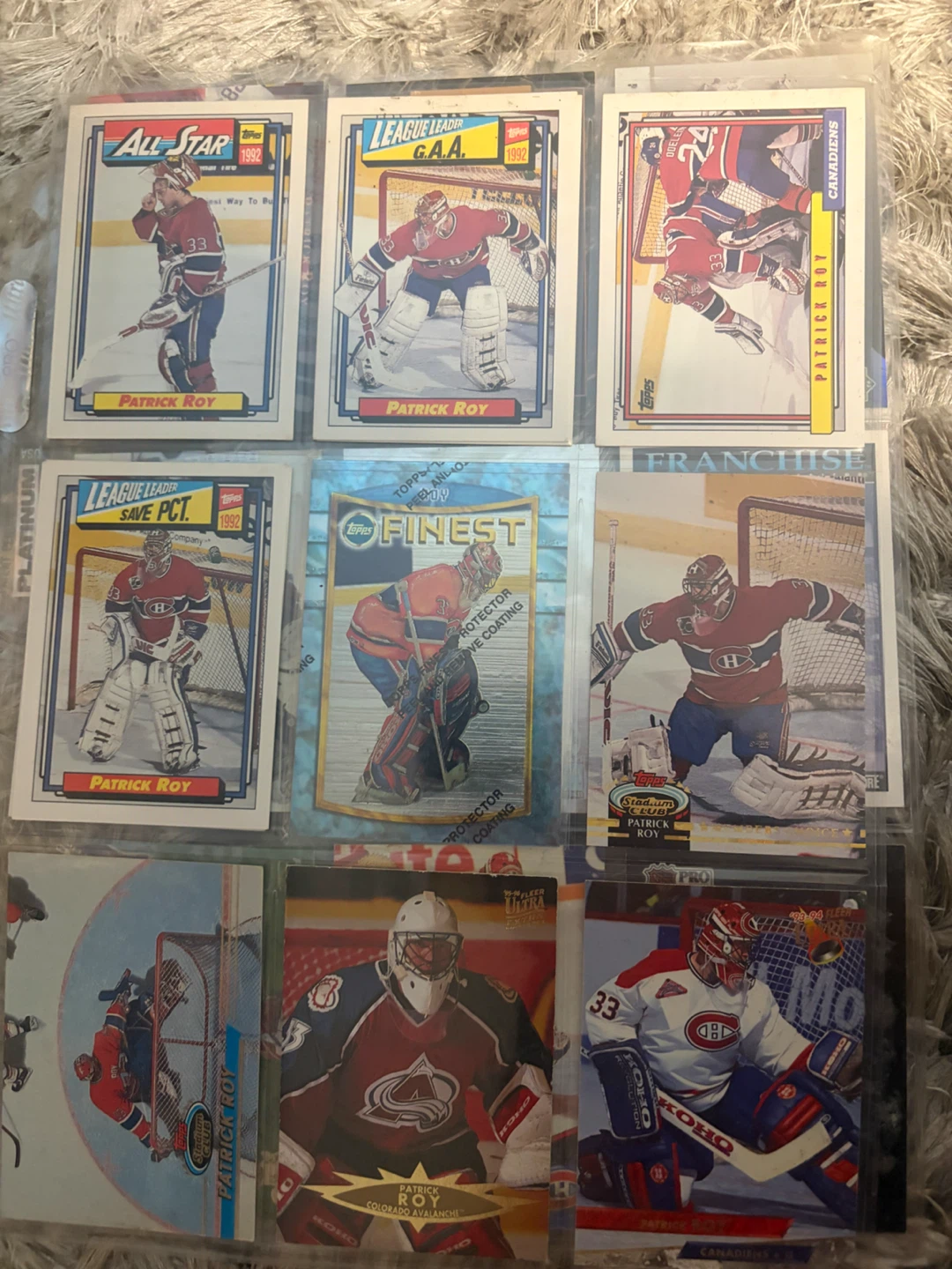 Collection of Patrick Roy Hockey Cards - photo 2