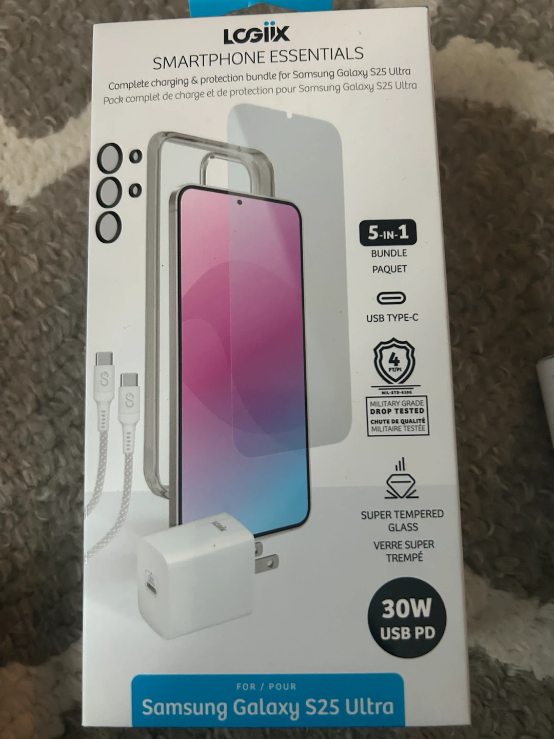 Logiix Smartphone Essentials Bundle for Samsung Galaxy S25 Ultra