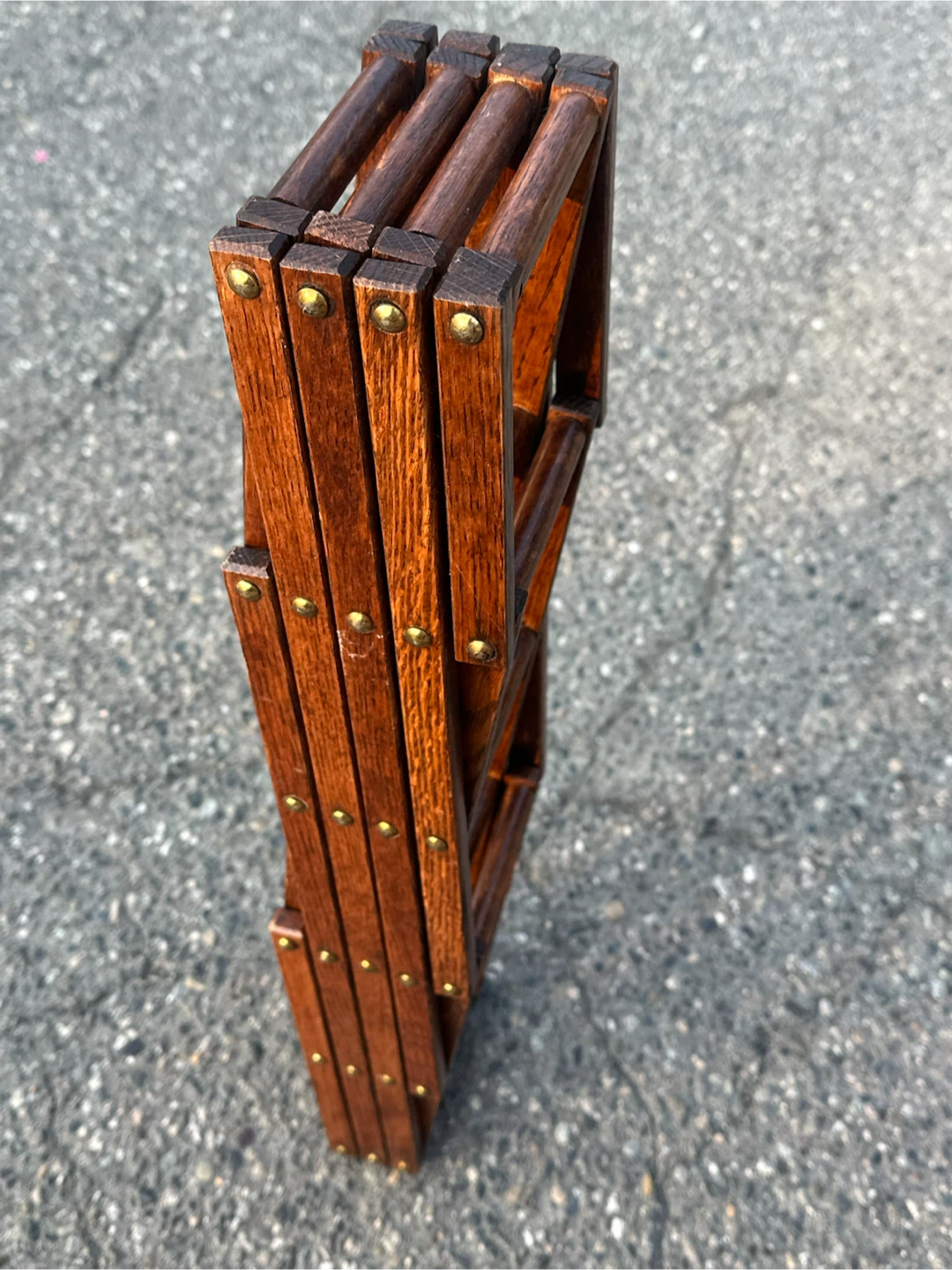 Oak Accordion  14 bottle wine rack - photo 4