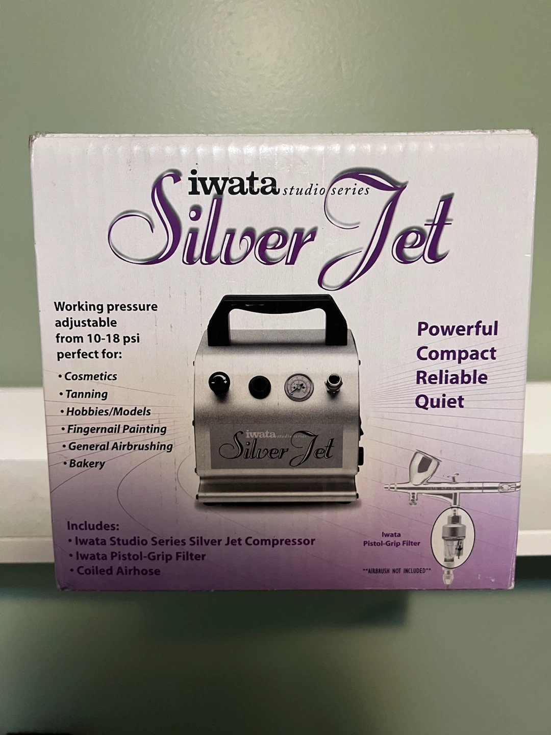 Iwata Studio Series Silver Jet Airbrush Compressor
