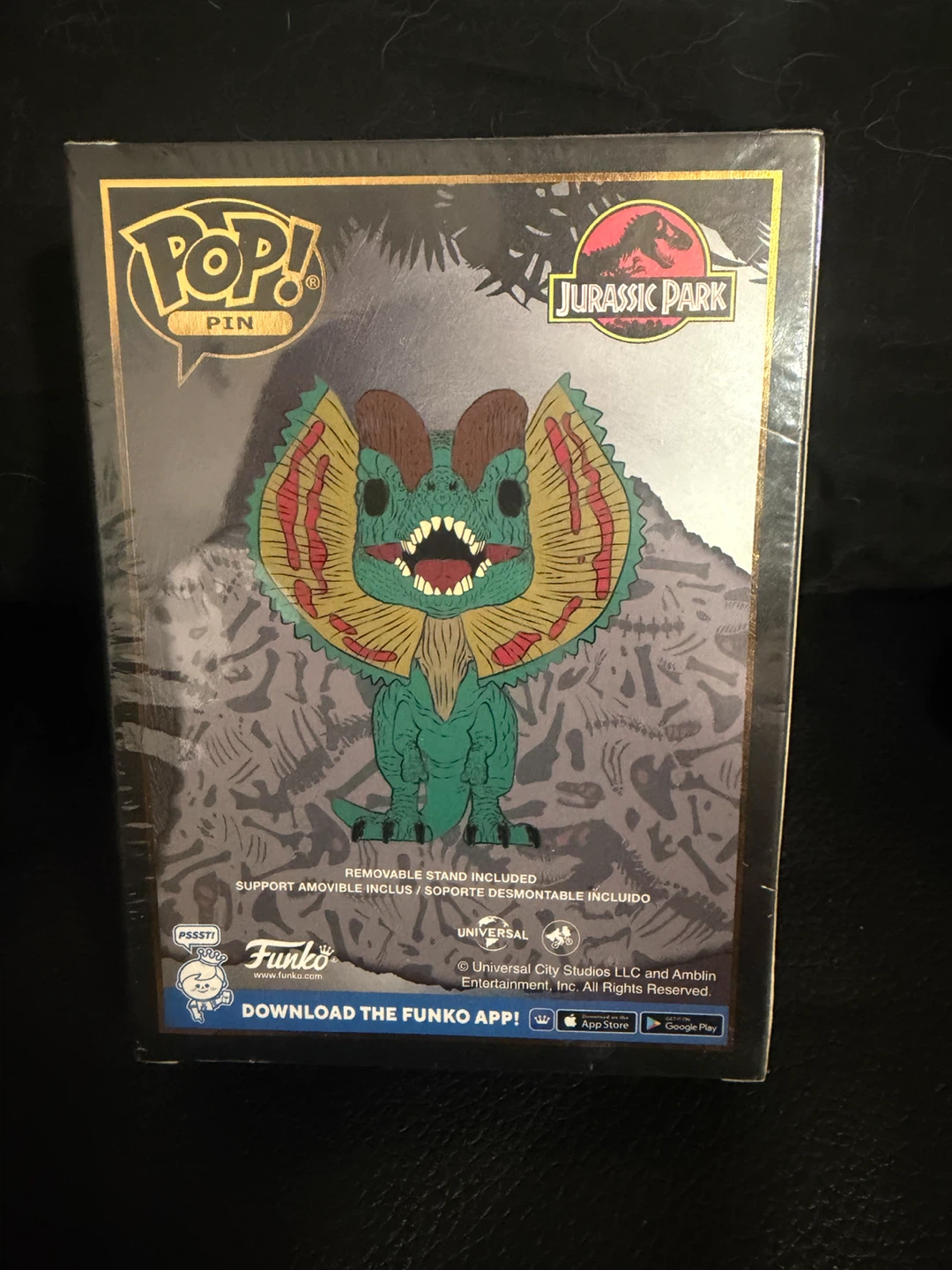 Funko POP! Pin Jurassic Park Dilophosaurus Enamel Pin - photo 2