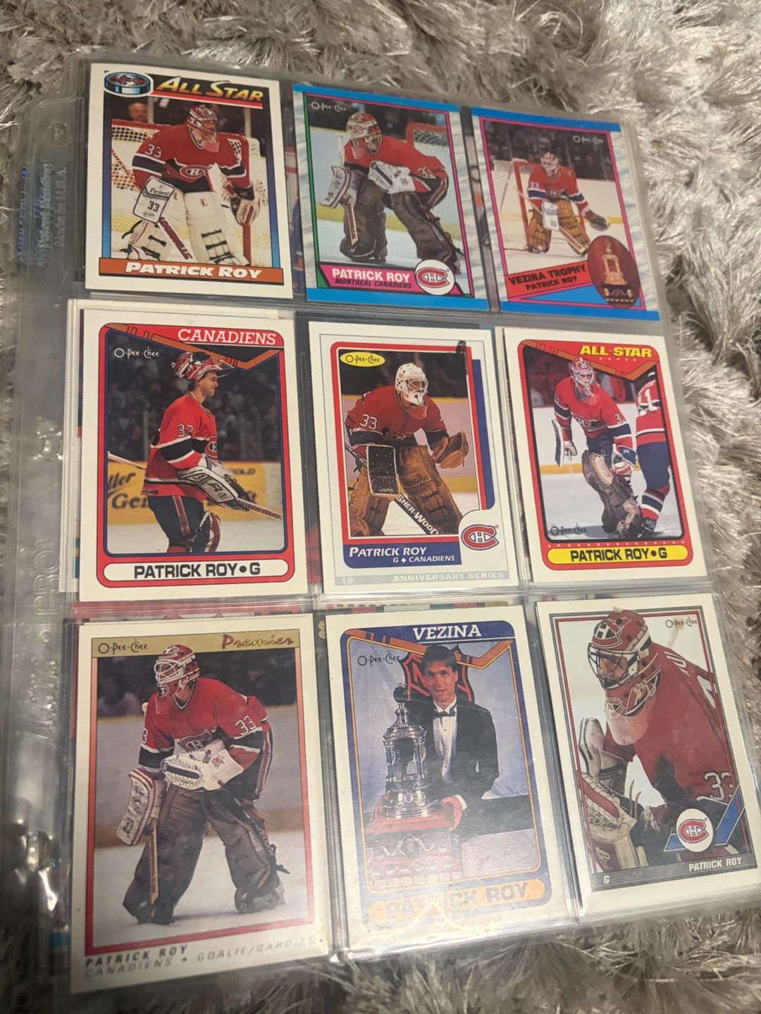 Patrick Roy Hockey Card Collection