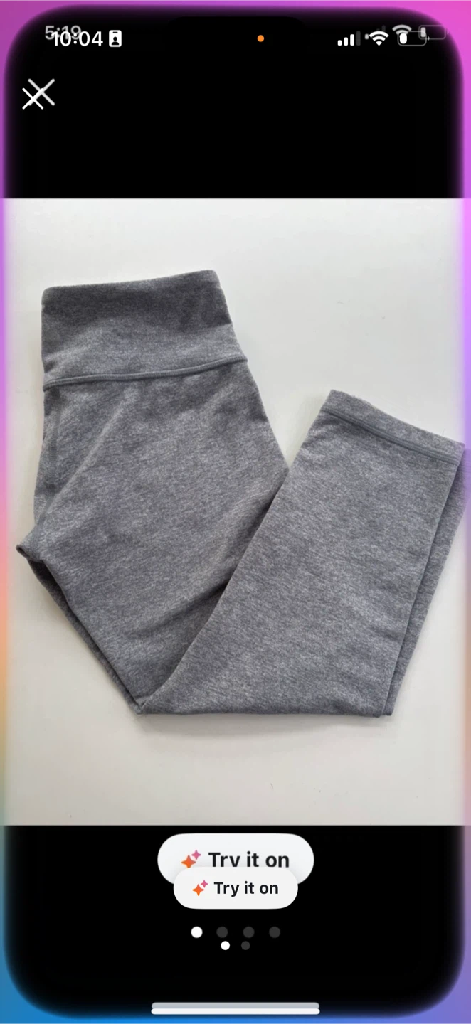 GreyLululemon  Capris- like new - photo 2