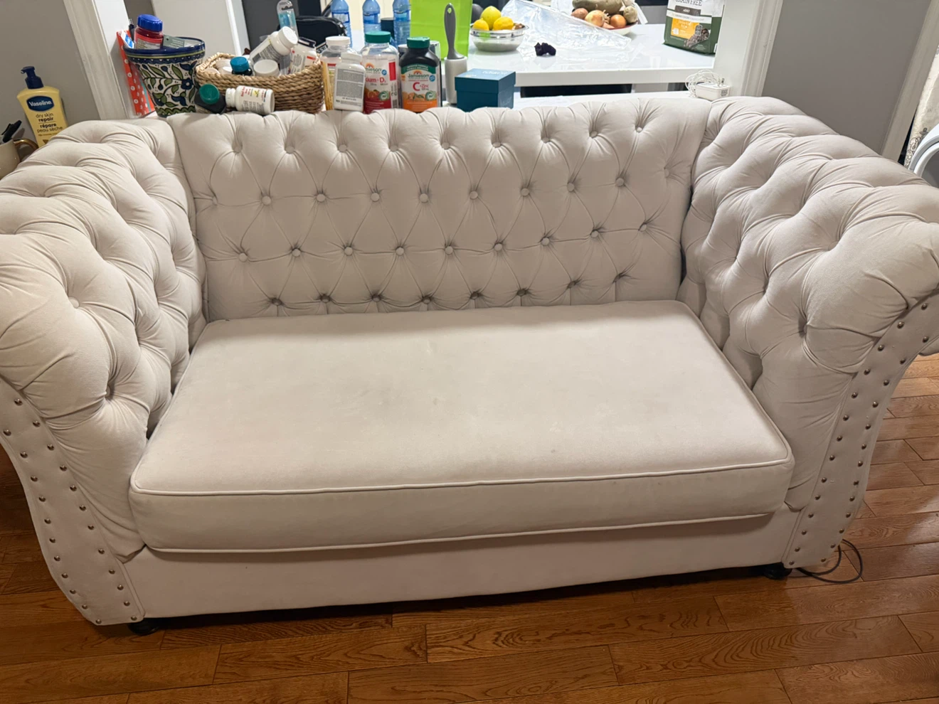 Chesterfield Sofa - Light Beige