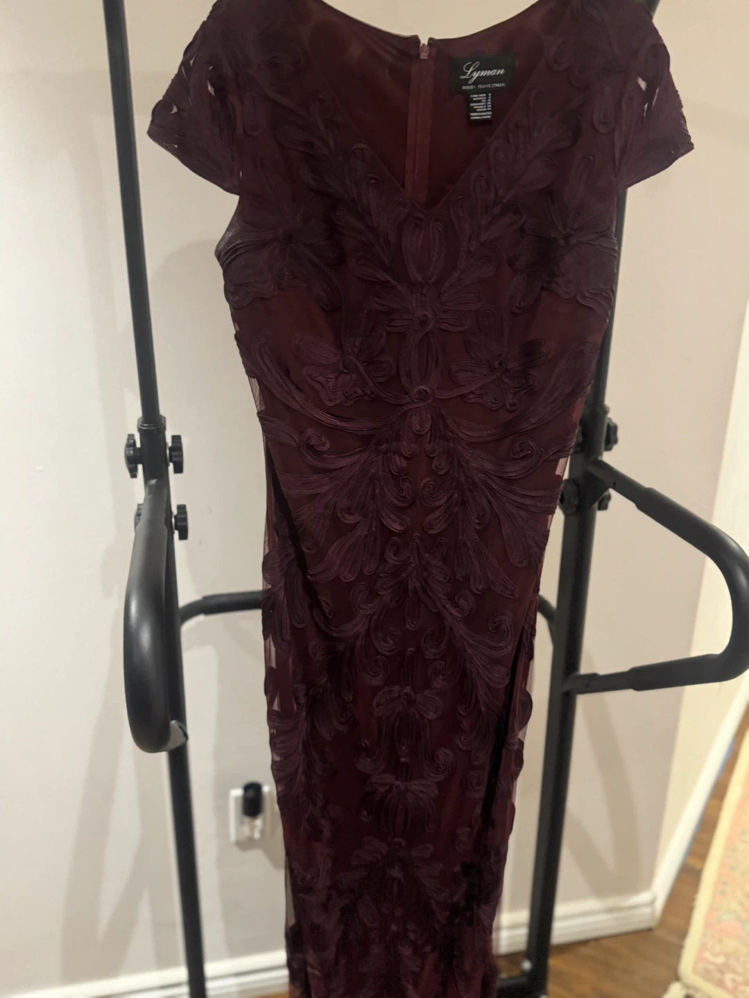 Lyman Burgundy Lace Dress Size 10