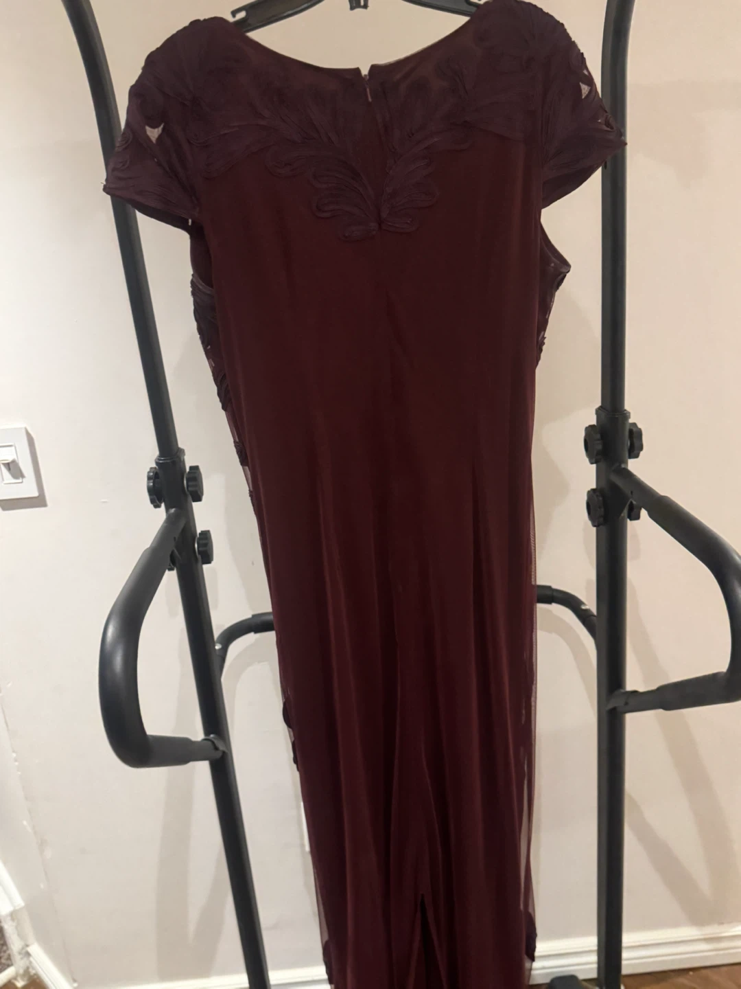 Lyman Burgundy Lace Dress Size 10 - photo 2