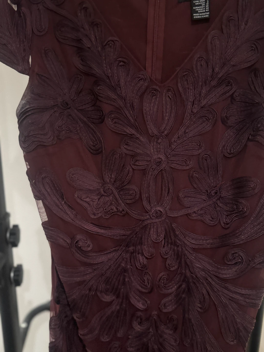 Lyman Burgundy Lace Dress Size 10 - photo 4