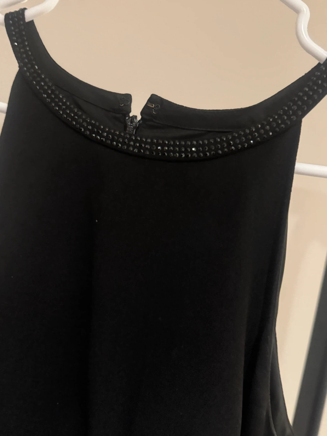 Black Embellished Halter Neck Dress - photo 2