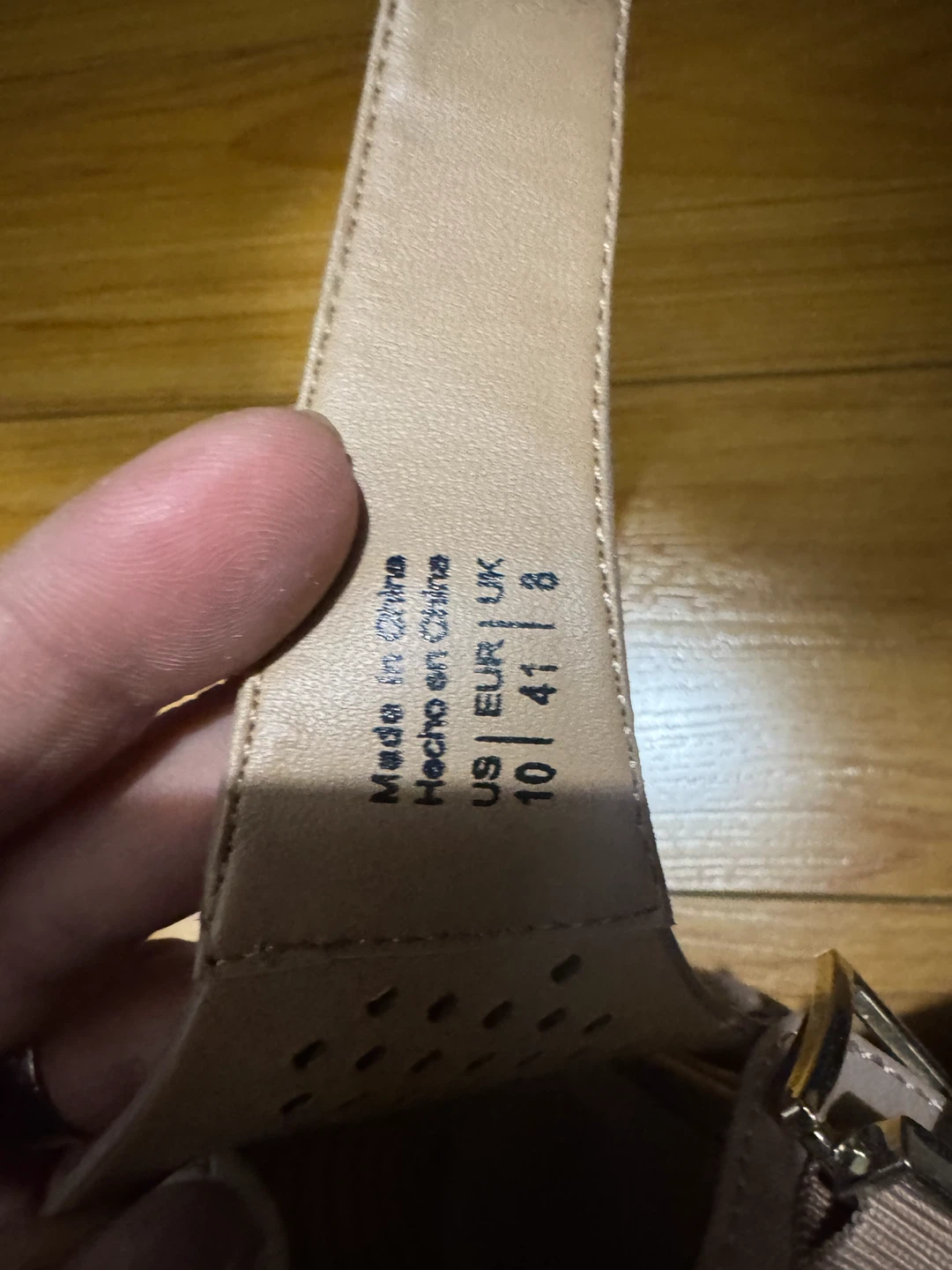 Call It Spring Beige Perforated Wedge Sandals - photo 2