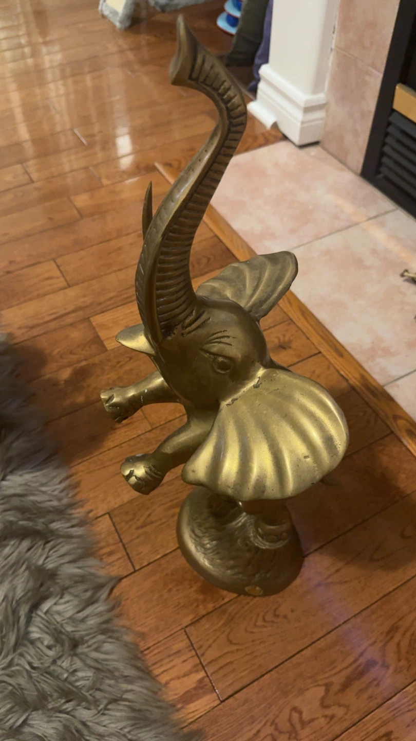 Brass Elephant Figurine