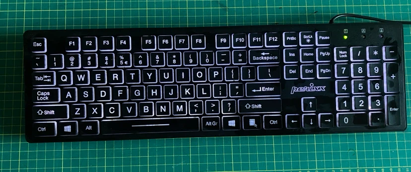 Perixx Wired Backlit Keyboard